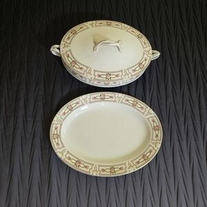 Johnson Brothers Cream and Pink Floral Cookware Set